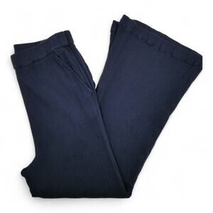 FREE PEOPLE High Waist Flare Leg Pull-On Black Pants #OB1420855 - Size S